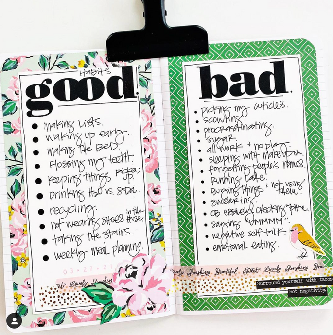 Good & Bad Habits List