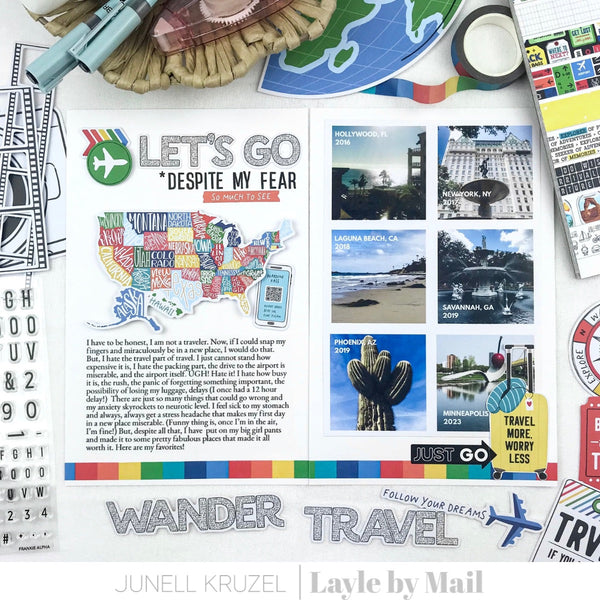 Let's Go Despite My Fear Layout | Design Team: Junell Kruzel
