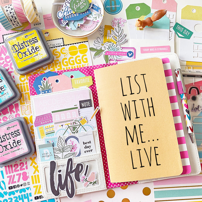List With Me... LIVE, Traveler's Notebook Style 6.26.21