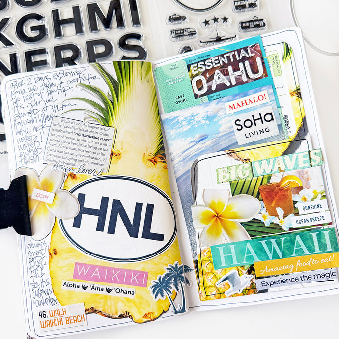 Travel Glue Book/Junk Journal - Waikiki