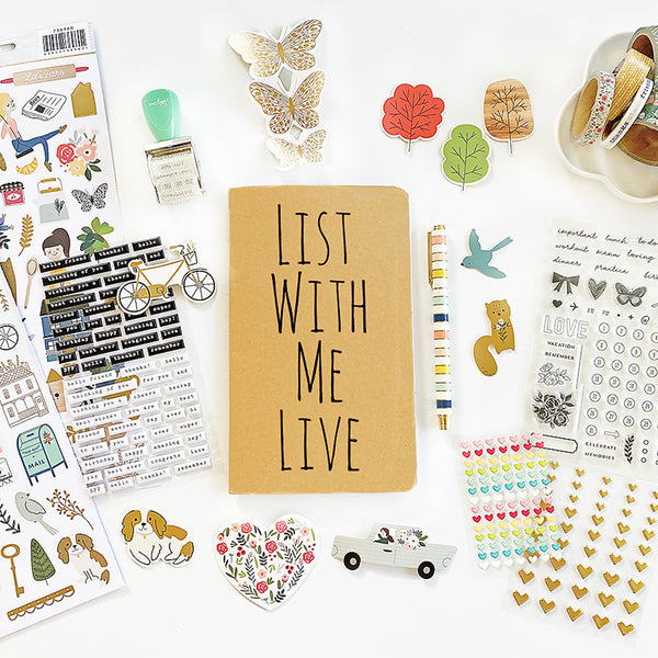 List With Me... LIVE, Traveler's Notebook Style - 8.8.20