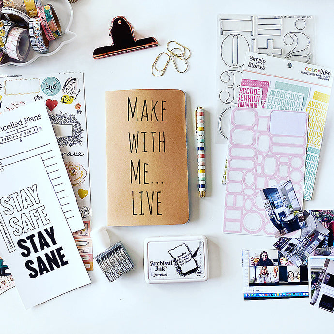 Make With Me... LIVE, Traveler's Notebook Style - 8.1.20