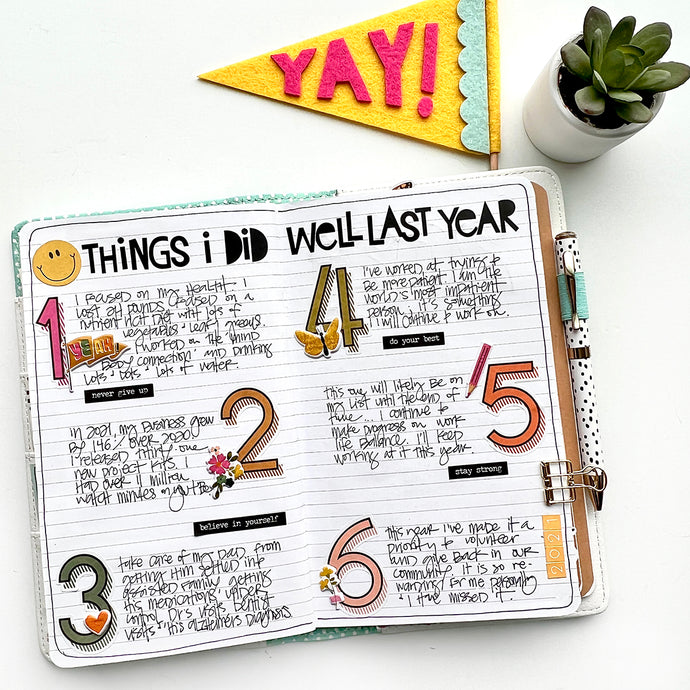 Things I Did Well Last Year list