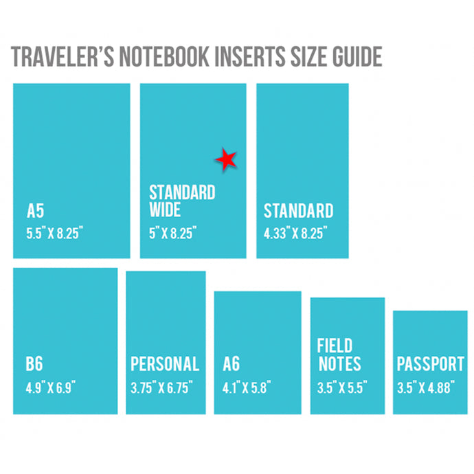 Traveler's Notebook Insert Sizes Explained