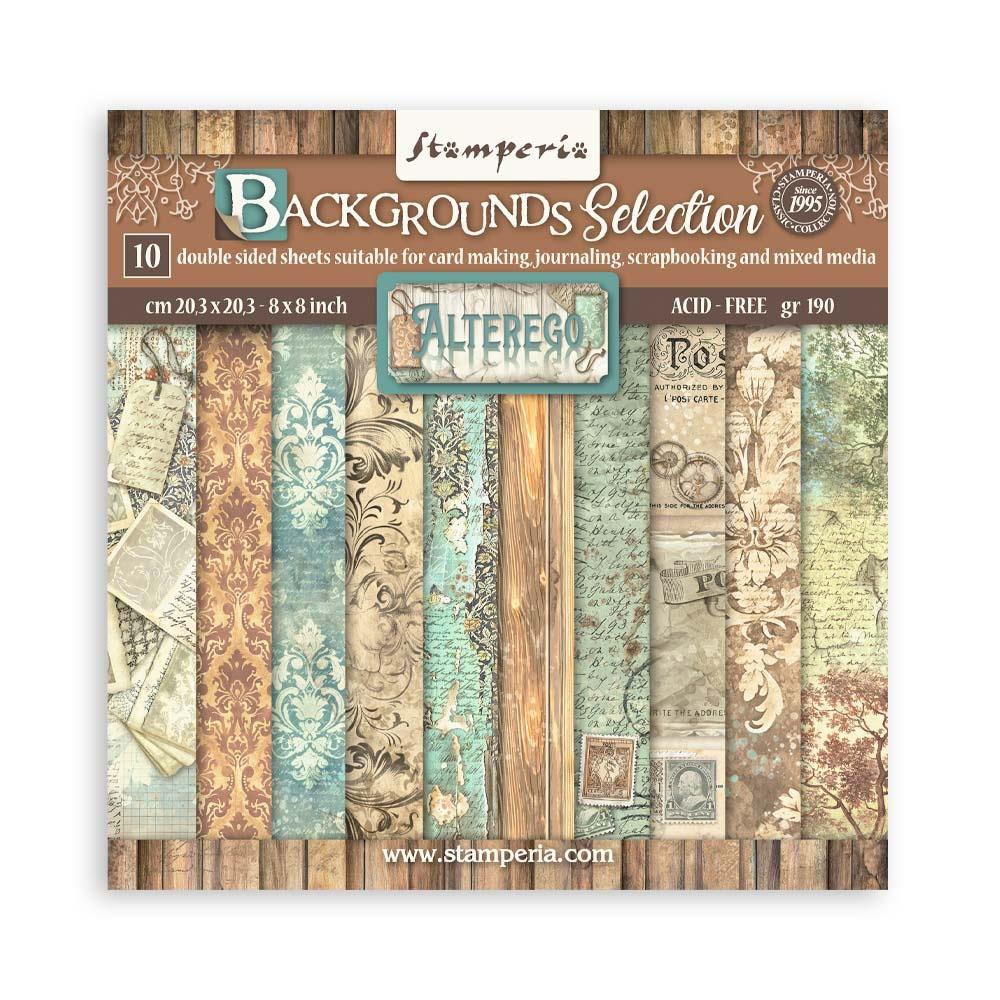 Stamperia | Alterego - 8x8 Backgrounds Paper Pad