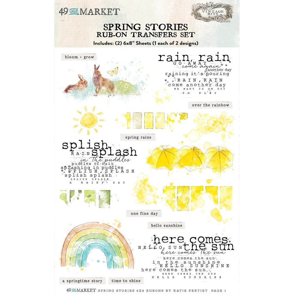 49 and Market | Spring Stories Rub-ons