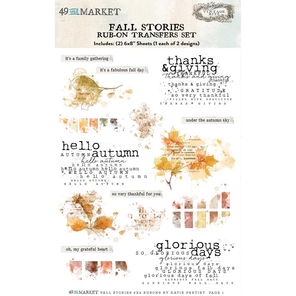 49 and Market | Fall Stories Rub-ons