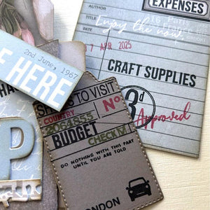 Elizabeth Craft Designs | 6x8 Travel Journal Stamp Set