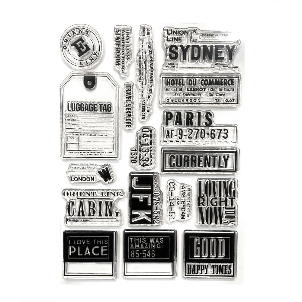 Elizabeth Craft Designs | 6x8 Travels From the Past 3 Stamp Set