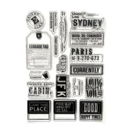 Elizabeth Craft Designs | 6x8 Travels From the Past 3 Stamp Set