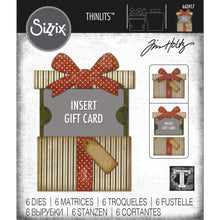 Load image into Gallery viewer, Sizzix Thinlits Dies By Tim Holtz | Gift Gard Package Metal Die Set