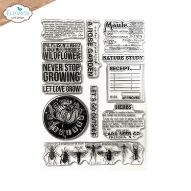 Elizabeth Craft Designs | 6x8 Wildflower Stamp Set