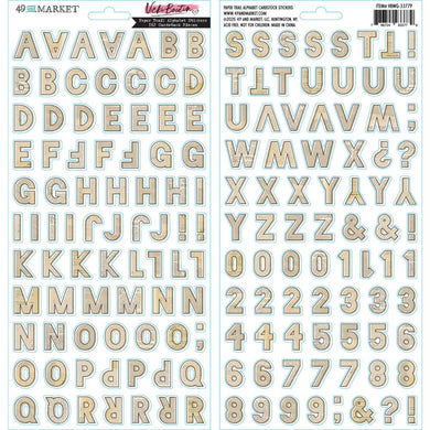 49 and Market | Vicki Boutin - Paper Trail Alphabet Cardstock Stickers