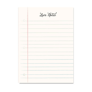 Love Notes 5x7 Notepad