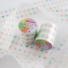 Load image into Gallery viewer, COLOR Letter Beads PET Tape