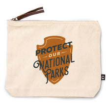 Load image into Gallery viewer, Protect Our National Parks | Go Bag Canvas Zipper Pouch