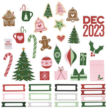 Load image into Gallery viewer, Merry &amp; Bright Cardstock Die Cuts