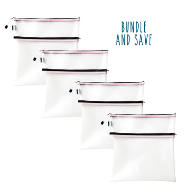 Layle By Mail | 14x14 Double Pocket Craft Storage Pouch - 4 Pack Bundle