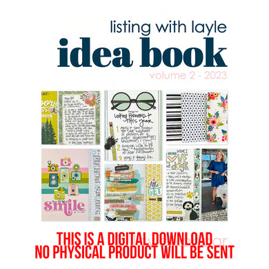 INTERNATIONAL ONLY!  DIGITAL DOWNLOAD -  New Listing With Layle Idea Book:  Volume 2 - 2023