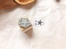 Load image into Gallery viewer, Star Wood Rubber Stamp