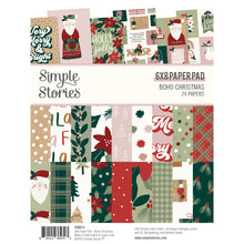 Load image into Gallery viewer, Simple Stories - Boho Christmas - 6x8 Paper Pad