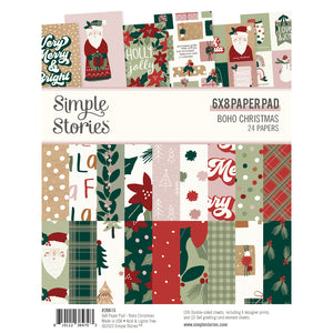 Simple Stories - Boho Christmas - 6x8 Paper Pad