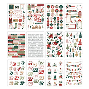 Simple Stories - Boho Christmas - Sticker Book