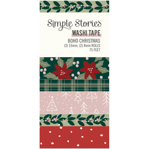 Simple Stories - The Holiday Life collection Washi Tapes (3 rolls)