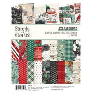 Simple Stories Simple Vintage 'Tis The Season 6x8 Paper Pad