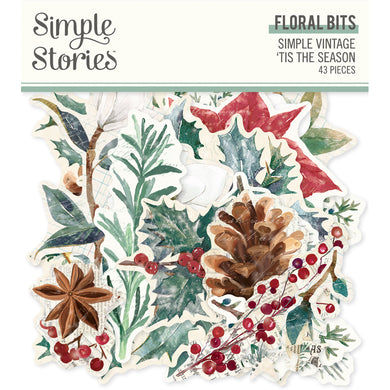 Simple Stories - Simple Vintage 'Tis The Season - Floral Bits