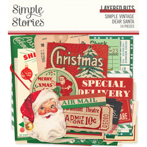 Simple Stories - Simple Vintage Dear Santa - Layered Bits and Pieces