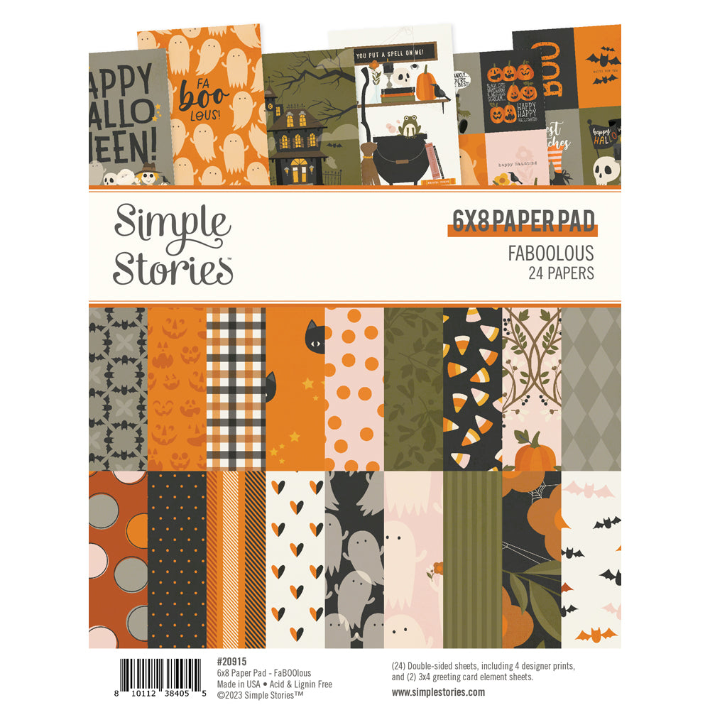 Simple Stories - FaBOOlous 6x8 Paper Pad