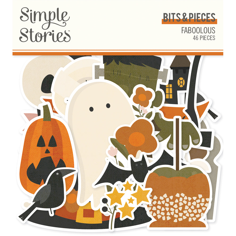 Simple Stories - FaBOOlous - Bits & Pieces Die Cut Ephemera