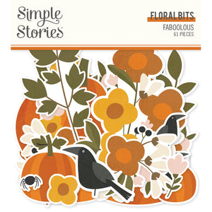 Simple Stories - FaBOOlous -Floral Bits Die Cut Ephemera