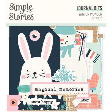 Simple Stories | Winter Wonder Collection | Journaling Bits Die Cut Ephemera