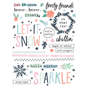 Simple Stories | Winter Wonder Collection | Rub-Ons