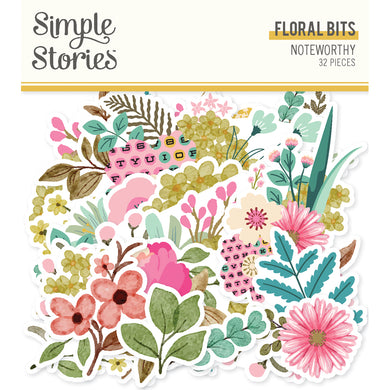 Simple Stories | Noteworthy Collection | Floral Bits Die Cuts