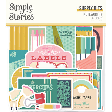 Simple Stories | Noteworthy Collection | Supply Bits Die Cuts