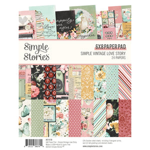 Simple Stories | Simple Vintage Love Story Collection |  6x8 Paper Pad