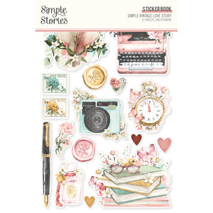 Simple Stories | Simple Vintage Love Story Collection | Sticker Book