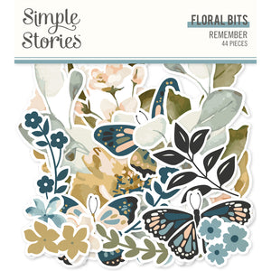 Simple Stories | Remember Collection | Floral Bits Die Cuts