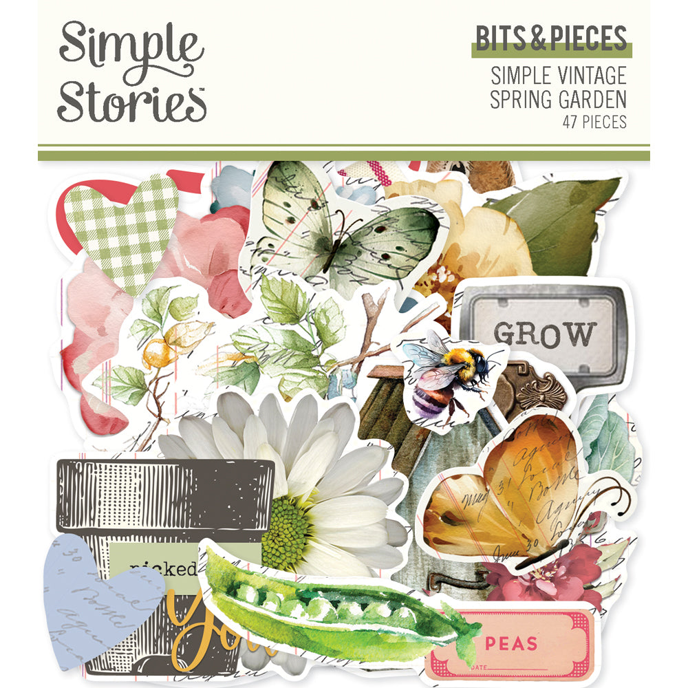 Simple Stories | Simple Vintage Spring Garden Collection | Bits & Pieces Die Cuts