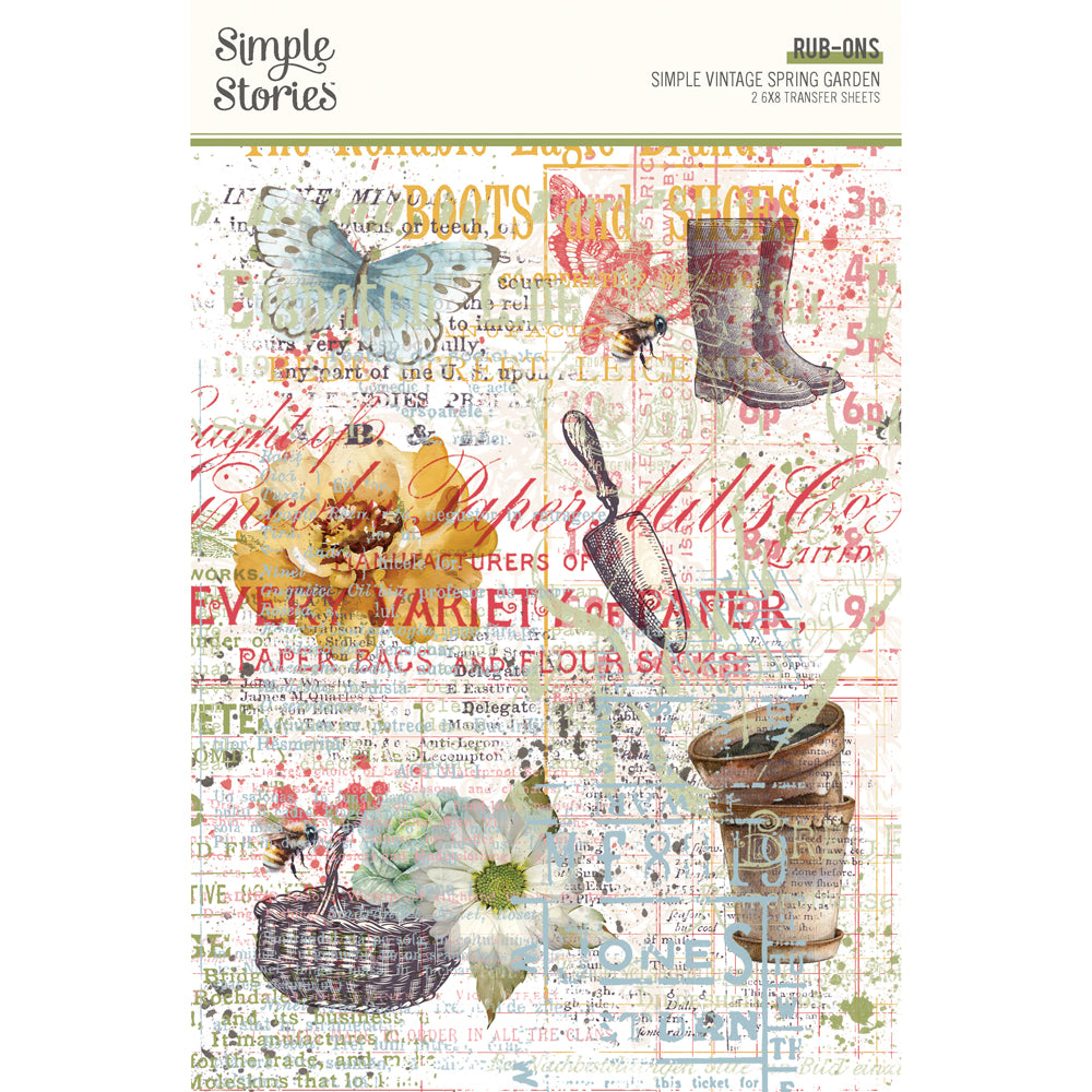 Simple Stories | Simple Vintage Spring Garden Collection | Rub-Ons