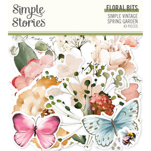 Simple Stories | Simple Vintage Spring Garden Collection | Floral Bits Die Cuts