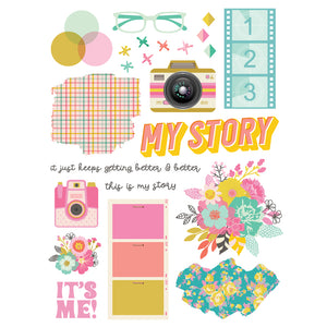 Simple Stories | True Colors Collection | Rub-Ons