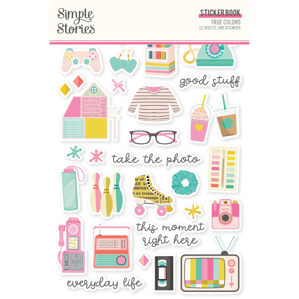 Simple Stories | True Colors Collection | Sticker Book