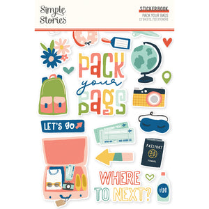Simple Stories | Pack Your Bags Collection | Sticker Book