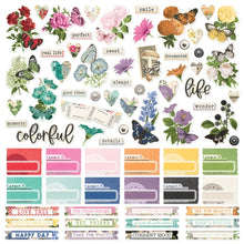 Load image into Gallery viewer, Simple Stories | Simple Vintage Essentials Color Palette 12x12 Cardstock Stickers