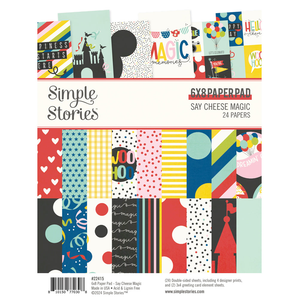 Simple Stories | Say Cheese Magic Collection | 6x8 Paper Pad