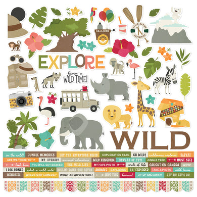 Simple Stories | Say Cheese Wild Collection | 12x12 Stickers